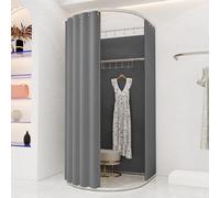 Camerino portatile con espositori, cabina mobile per negozi al dettaglio e centri commerciali, montaggio facile e design conveniente