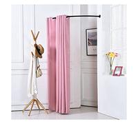 Camerino portatile per la privacy, con tenda e asta per appenderlo, compatto, ideale per casa e viaggi (rosa, 80 x 200 cm)