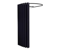 camerino portatile Semplice Camerino, Camerino Comodo E Spazioso, Tenda Oscurante + Asta Metallica A Forma Di U, Adatto For Negozi Di Abbigliamento, Boutique Al Dettaglio, Sartorie Ecc.(J,85x80CM)