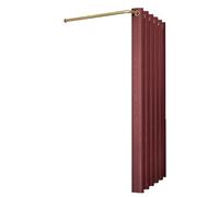 Camerino provvisorio L-SD Rod Camerino - Camerini semplici e portatili per negozi di abbigliamento e centri commerciali (rosso vino, 90 cm)