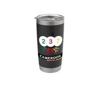 Cameroon Roots 237 Diaspora Pride Heritage Bicchiere termico in acciaio inox doppia parete