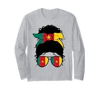 Cameroonian Girl Bandiera Camerun Orgogliosa Donna camerunese Maglia a Manica