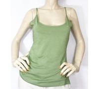 Cami 100% Cotone Pima Verde Militare Regolabile Spaghetti Cinturino XL Canotta