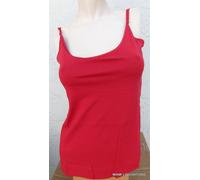Cami 100% Cotone Pima Vermiglio Rosso L Spaghetti Cinghie Grande Canotta