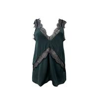 Cami Donna Verde V-Neck Hunter Top #338 M NWT