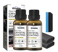 Camic Crystal Coating for Car, Plastic Parts Crystal Coating, Long Lasting Car Plastic Parts Care Agent, Plastic Parts Refurbish Agent (2 pezzi)