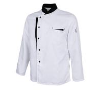 Camice da Cuoco a Maniche Lunghe Cappotto Camerieri D'albergo Cocina Uniforme