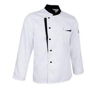 Camice da Cuoco a Maniche Lunghe Cappotto Camerieri D'albergo Cocina Uniforme