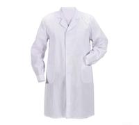 Camice da laboratorio multiuso bianco con materiale traspirante, perfetto per lezioni di scienze (B-160~L)