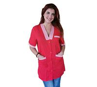 Camice da Lavoro Donna,Grembiule,Casacca Maestra Asilo,Camice Impresa Pulizie (L)