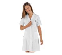 Camice Donna Medico Valencia Slim Bianco a Manica Corta - ISACCO - Farmacista