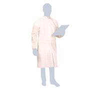 CAMICE GREMBIULE MONOUSO IN TNT BIANCO XL CON POLSINI E TASCA INTERNA 100PZ.