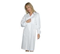 Camice Medico Donna Antinfortunistico Bianco Cotone - Isacco - Laboratorio