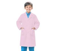 Camicetta bianca per bambini, camicetta chimica per bambini, da laboratorio a maniche lunghe mediche, cotone, chimica da lavoro, medica, maniche scienze, per studenti Cosplay