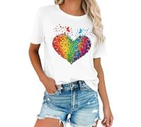 Camicetta Chiffon Camicetta in Fantasia Azzurra Pizzo Cipria Elasticizzate Americane Estate Stile Femminili Inserito Cerniera Friends Pratico Uguale Brillantinate Luccicanti XL