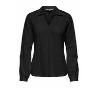 Camicetta con ricamo traforato Nero XS Tinta unita