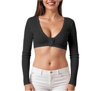 Camicetta da donna con scollo a V in stile tirolese nero per abbottonare costume tradizionale bavarese per abito regionale bavarese, camicetta tirolese in pizzo per Oktoberfest
