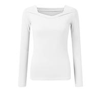 Camicetta da donna con vestibilità regolare 2025 leggings in velluto da donna autunno inverno senso colletto quadrato irregolare terra straniero sottile interno strato superiore maglietta per