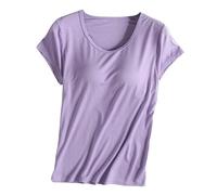 Camicetta da donna, elegante, hippie, a maniche lunghe, graziosa, con scollo rotondo, per donne alla moda nella vita di tutti i giorni