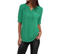 Camicetta da donna in chiffon con cerniera a maniche lunghe Plus Size Dolcevita Multipack Morbido Traspirante Leggero Vestibilità ampia Casual Abbigliamento quotidiano Signore Tutte le Stagioni Top