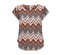 ONLY Onlvic S/S AOP Top Noos Ptm, Top Donna, Cloud Dancer/AOP: Arabian Zigzag, 44 IT