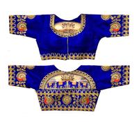 Camicetta da sposa con ricamo a mano da donna Pujia Mills, blu reale, taglia 38