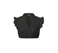 Camicetta Dirndl da donna per l'Oktoberfest, camicetta tradizionale bavarese Dirndl, top corto con scollo a V L,M,S,XL,XXLColore unicoTessuto intrecciato