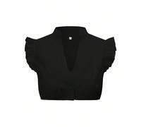 Camicetta dirndl per donne, camicetta dirndl tradizionale bavarese, top corto con scollo a V L,M,S,XL,XXLColore unicoTessuto intrecciato