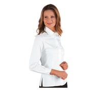 Camicetta Donna Kyoto Bianca Manica Lunga Isacco - Camicia Cameriera Hostess