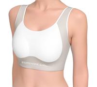 Camicetta Mauve Crop Top reggiseno ragazza senza cuciture sport reggiseno allenamento bianco teen reggiseno camisole stile leggero senza cuciture bambini ragazza camicia, grigio., 12-15 Jahre