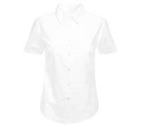 Camicetta scolastica a maniche corte per ragazze, in tinta unita, con colletto e bottoni, camicia formale per bambini, bianca e azzurra, età 10-15 anni, bianco, 12 anni