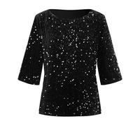 Camicette Corte Donna Elegante Integrato Quarti Verde Scoperte Bordeaux Pilates Brillantini Smeraldo Particolare Merletto Macrame Rosso Femmina Glitter Stai Artistiche Artistico su