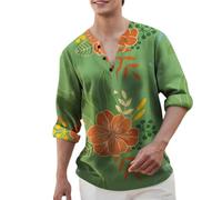 Camicette da donna alla moda con scollo rotondo, taglio classico largo, top da viaggio per la camicia con fodera da uomo, Gn1, M