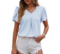 Camicette Eleganti In Chiffon da Donna, Estive, A Palloncino, A Maniche Cor4255