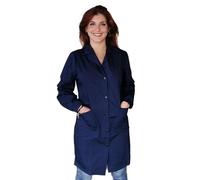 Camici da Lavoro Donna Manica Lunga Imprese di Pulizia Operaia Domestica Cameriera AI Piani Colf (Blu Scuro, XXL)