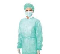 Camici Monouso in TNT Con Polsini - cf. 10 pezzi - Camice da Visitatore Non sterile - vari colori -anallergico - 20 gr/mq - Farmaseven