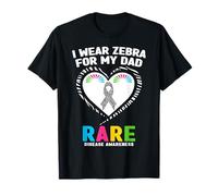 Camicia 2026 per la Giornata delle Malattie Rare - Indosso Zebra per Mio Padre Maglietta