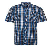 Camicia A Maniche Corte A Quadri Per Uomo In 3 Colori, 2XL-8XL