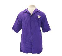 Camicia A Maniche Corte Button-Down Viola Washington Huskies Da Uomo Grande