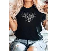 Camicia a maniche corte da uomo Opeth My Arms Your Hearse TSFB con colletto a fascia, nera, taglia M L,M,S,XL,XXL,XXXLGrafico,PianteTessuto