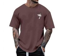 Camicia a maniche corte da uomo per tutti i giorni 2024 camicetta oversize girocollo a maniche corte da uomo casual sport fitness top estivo camicia sportiva per sport indoor outdoor vita quotidiana