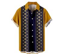 Camicia a Maniche Corte da Uomo per Vacanze estive Turismo Spiaggia Moda Tendenza Tempo Libero Stampa Digitale 3D