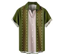 Camicia a Maniche Corte da Uomo per Vacanze estive Turismo Spiaggia Moda Tendenza Tempo Libero Stampa Digitale 3D