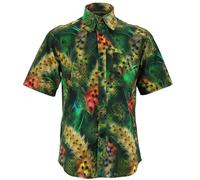 Camicia A Maniche Corte Regular Fit Loud Originals Piume Di Animali Pavone Uomo