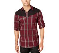 Camicia A Maniche Lunghe A Quadri I.N.C. Da Uomo