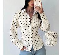 Camicia a maniche lunghe a righe blu e bianche da donna, camicia con vita annodata, camicia casual da pendolare, camicia da vacanza, camicia a righe con vita stretta, adatta per primavera, estate, aut