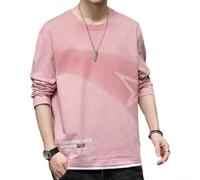 Camicia a maniche lunghe da uomo morbida come la seta, rosa, grigio, per bianco, morbida come la seta