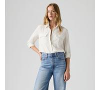 Camicia a maniche lunghe Elaine Beige M Tinta unita