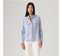 Levi's Donna Camicetta Elaine Utility con Chiusura a Bottoni, Relaxed Fit, Blu (Bold Stripe Blue), L