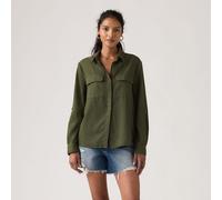 Camicia a maniche lunghe Elaine Verde M Tinta unita